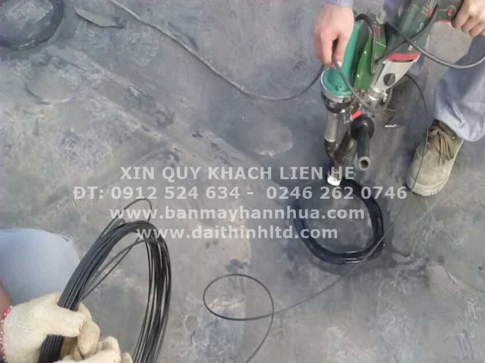 Máy hàn bạt nhựa HDPE model máy hàn đùn LST610A