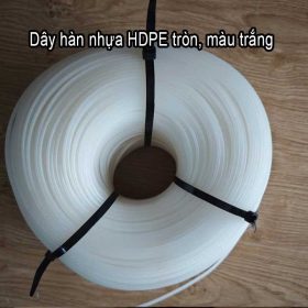 Dây hàn nhựa HDPE tròn phi 4 màu trắng